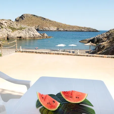 Beachfront Studio Kyma East ~ Crete'S Hidden Gem Kali Limenes Exterior photo